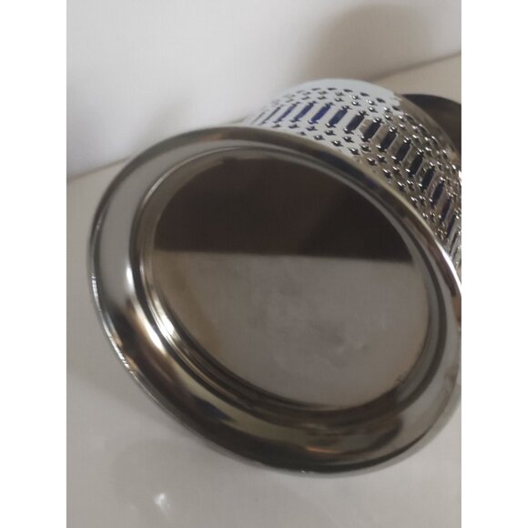 England Chrome Covered Jam/Honey - Condiment Server w Cobalt Blue Insert - Picture 12 of 12